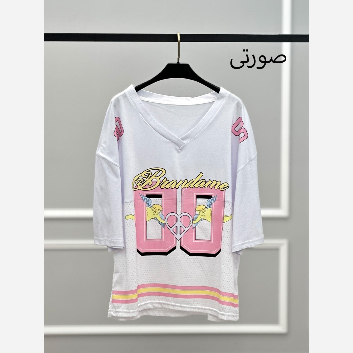 تیشرت زنانه وارداتی الیاف طبیعی (موجودی به روز است)
