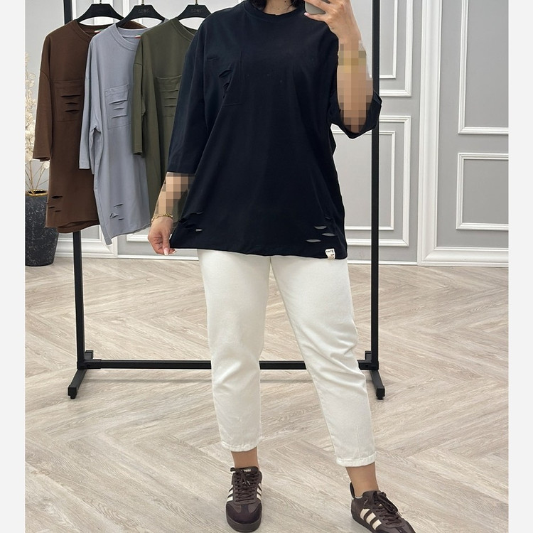 تیشرت زنانه نخ پنبه وارداتی(موجودی به روز است)