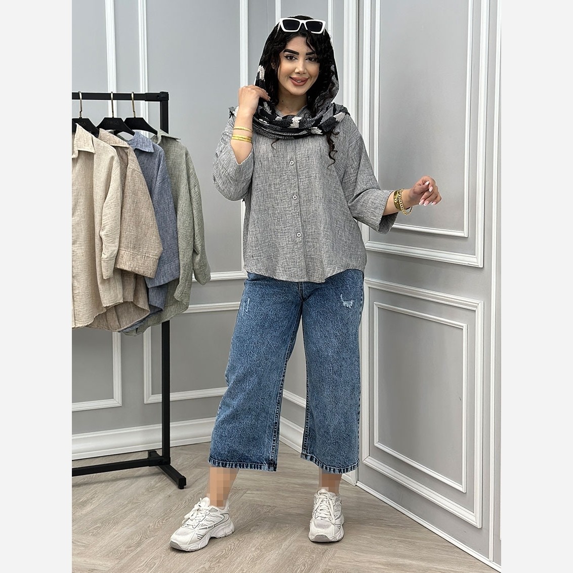 شومیز زنانه لینن وارداتی(موجودی به روز است)