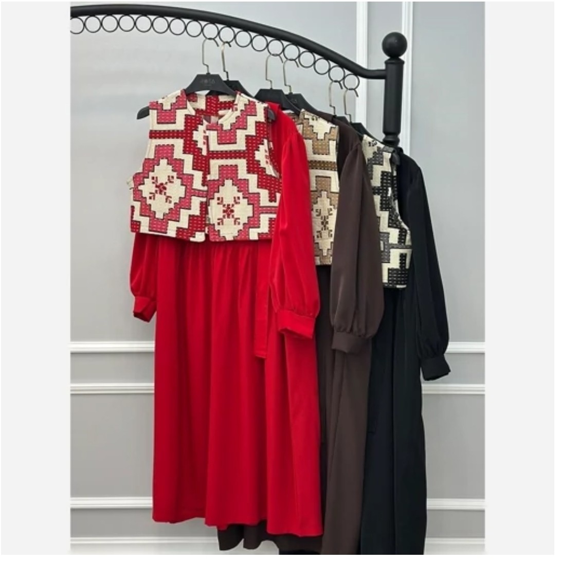 پیراهن بلند زنانه ژیله دار(موجودی به روز است)